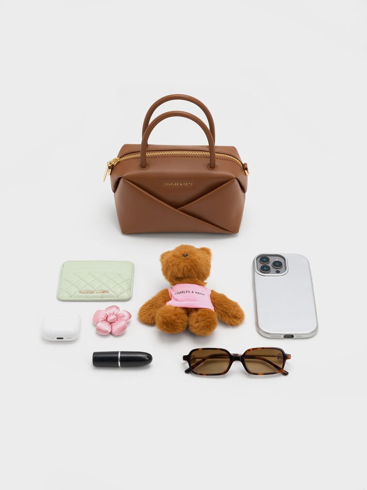 T&uacute;i đeo vai Midori Geometric, Chocolate, hi-res