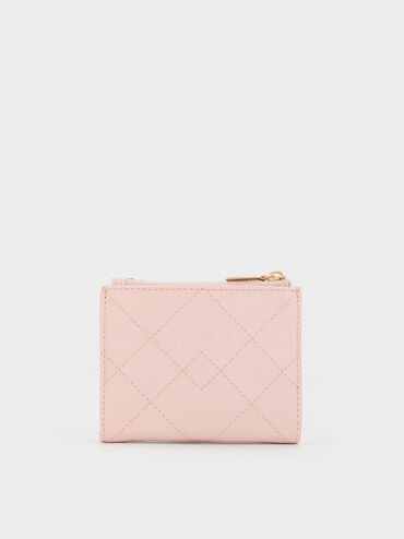 V&iacute; ngắn Duo Quilted hồng phớt, Soft Pink, hi-res