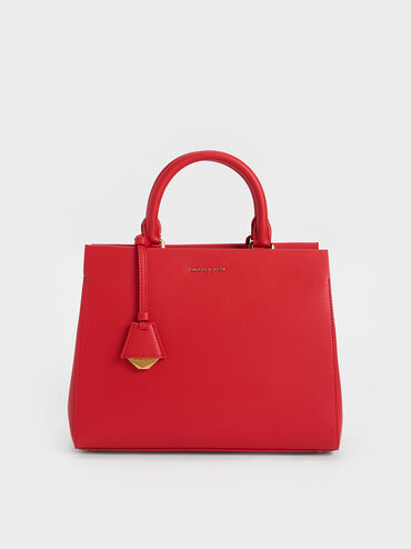 T&uacute;i x&aacute;ch phom chữ nhật Classic Structured, Đỏ, hi-res