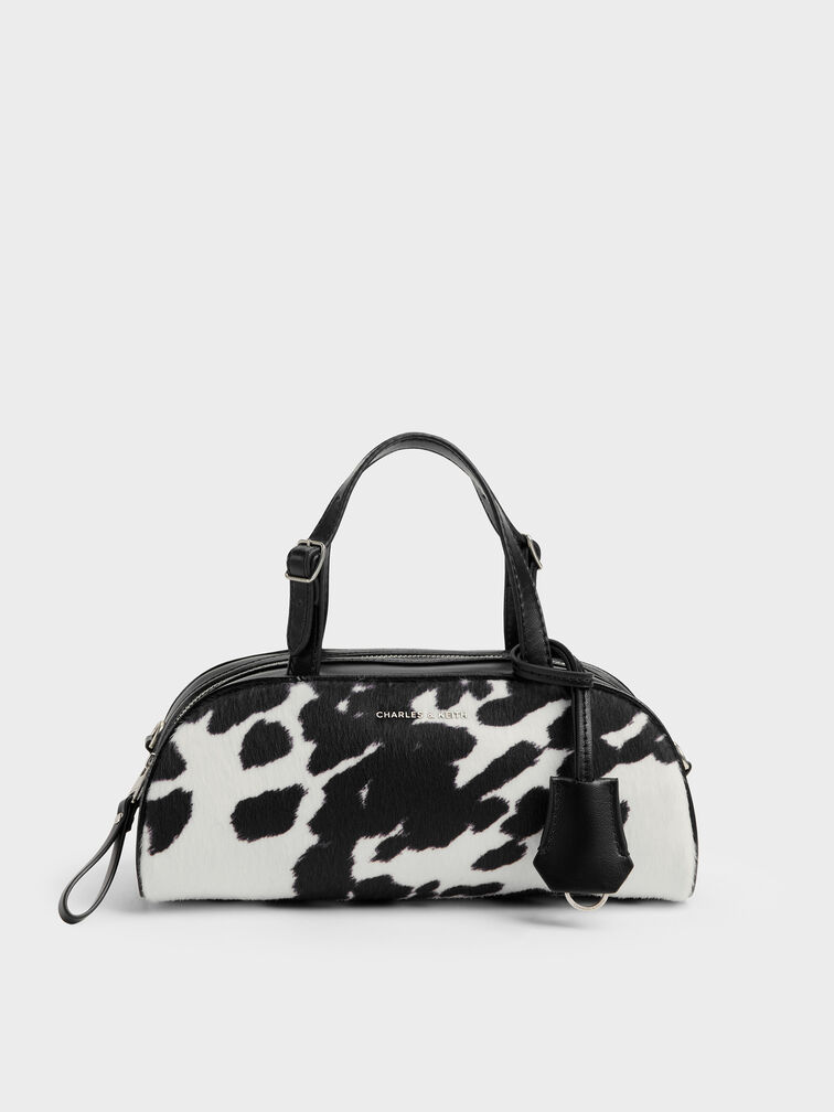 T&uacute;i x&aacute;ch d&aacute;ng d&agrave;i Vega Furry Cow-Print, Nhiều m&agrave;u, hi-res