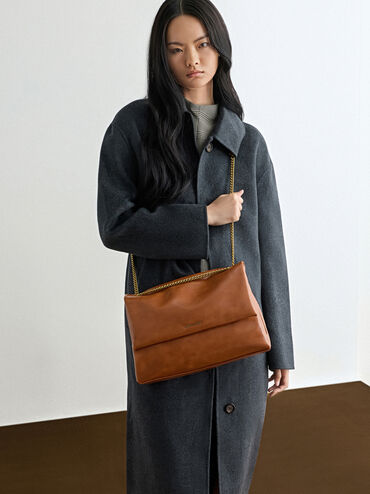 T&uacute;i đeo vai h&igrave;nh thang Sianna, Distressed Tan, hi-res