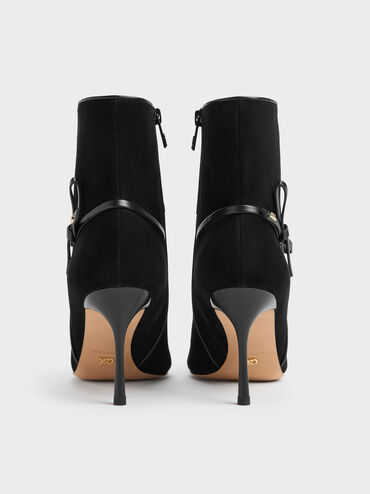Gi&agrave;y boots cao g&oacute;t cổ cao, Đen họa tiết, hi-res