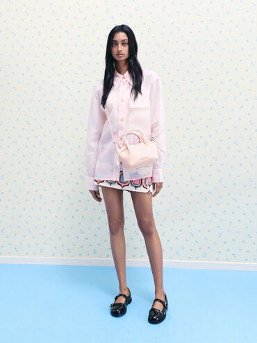 T&uacute;i tote h&igrave;nh thang Sammie, Soft Pink, hi-res