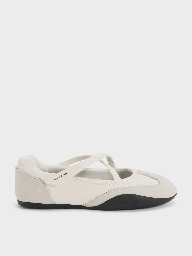 Gi&agrave;y sneakers cổ thấp Mika, Trắng, hi-res