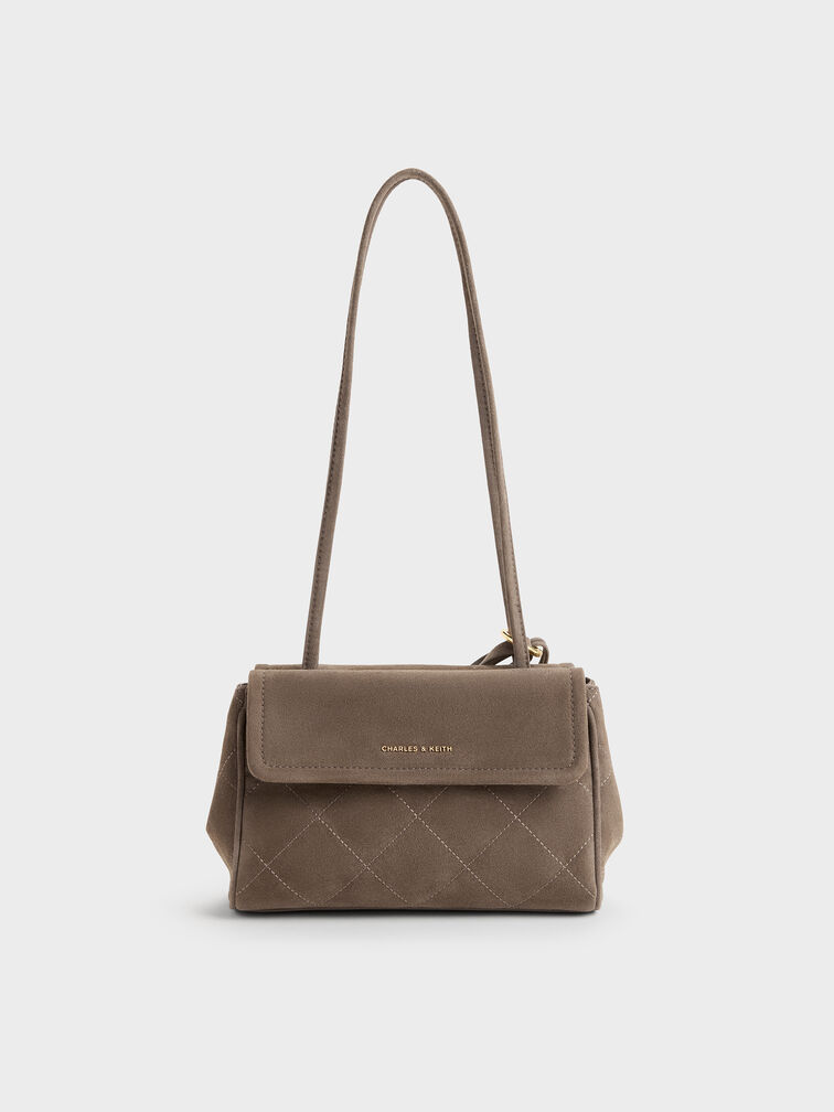 T&uacute;i tote chần b&ocirc;ng Apfra, Stone Grey, hi-res