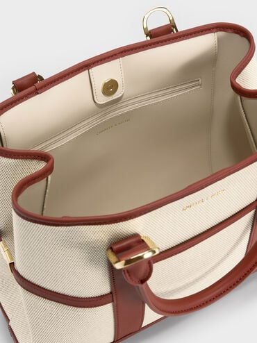 T&uacute;i tote Scottie Canvas, Gạch, hi-res