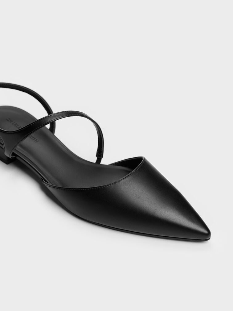 Gi&agrave;y sandals đế thấp Cordelia, Đen, hi-res