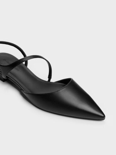 Gi&agrave;y sandals đế thấp Cordelia, Đen, hi-res