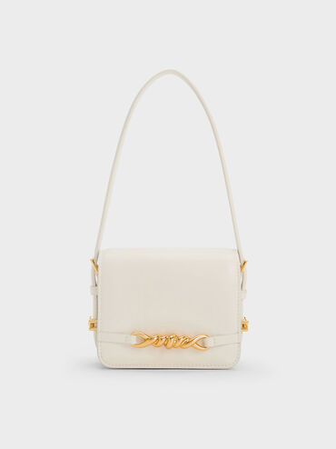 Mini Henrietta Shoulder Bag, Cream, hi-res