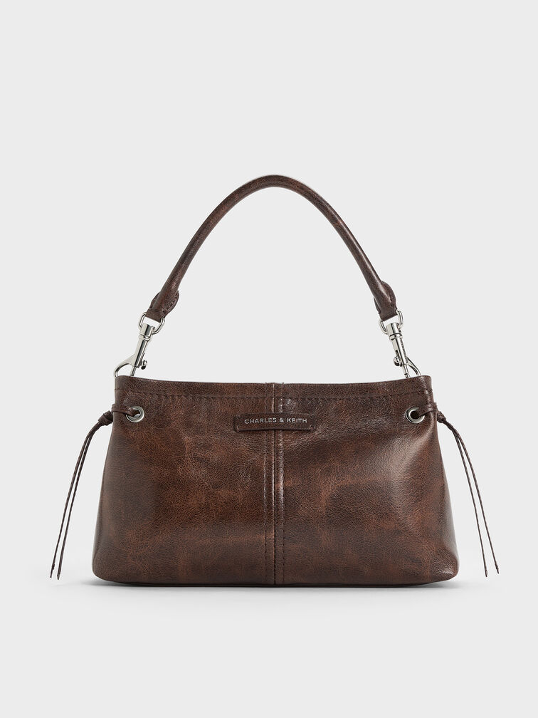 Noane Top Handle Bag, Distressed Coffee, hi-res