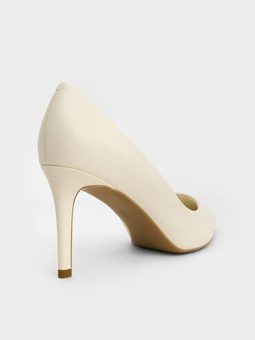 Emmy Pointed-Toe Stiletto Pumps, Chalk, hi-res