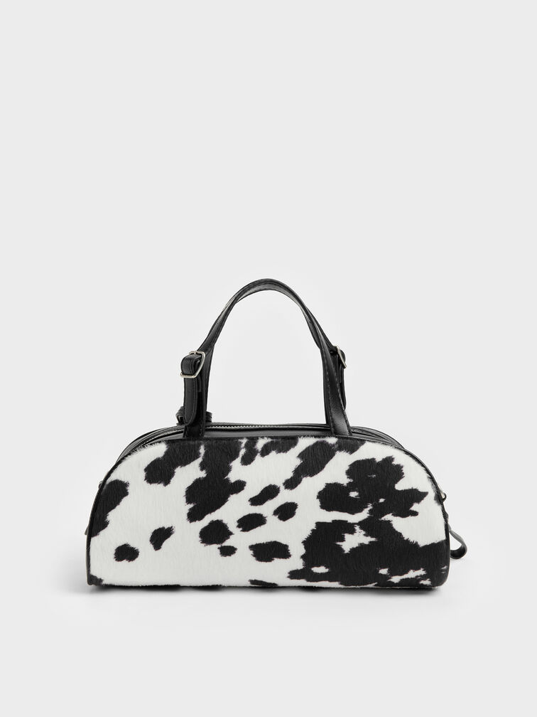 T&uacute;i x&aacute;ch d&aacute;ng d&agrave;i Vega Furry Cow-Print, Nhiều m&agrave;u, hi-res