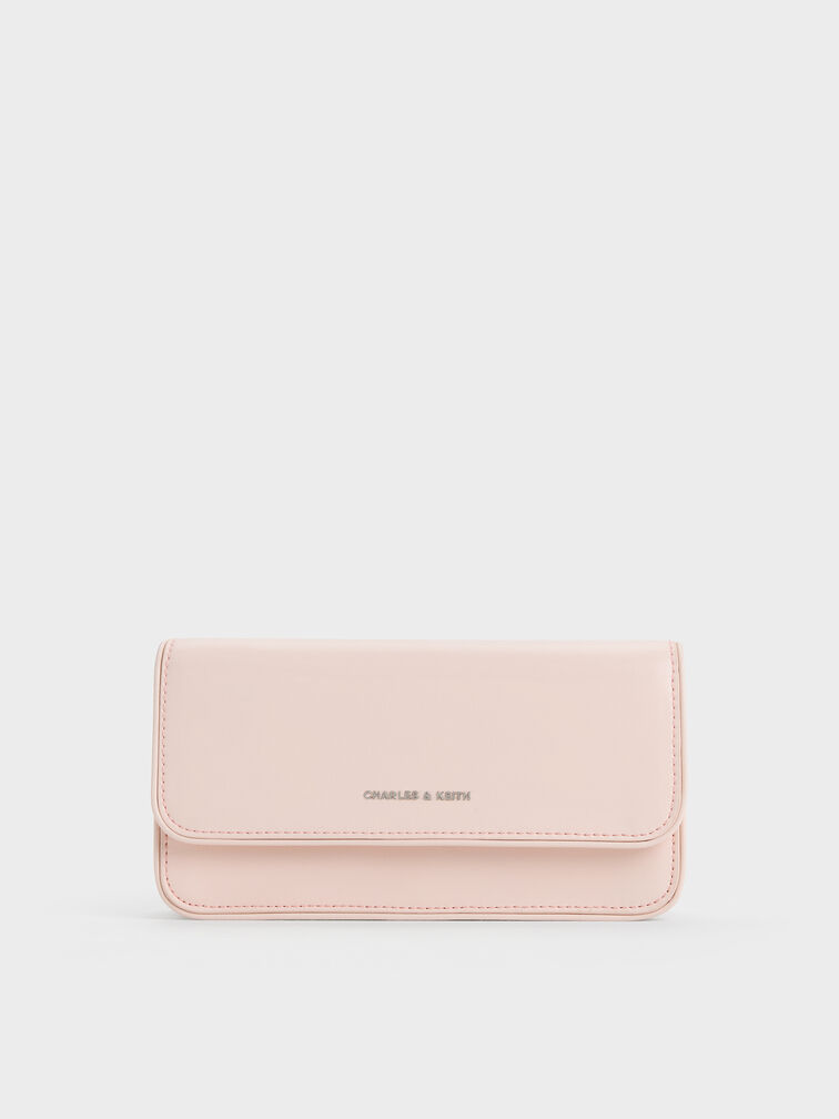 Lane Chain-Handle Wallet, Soft Pink, hi-res