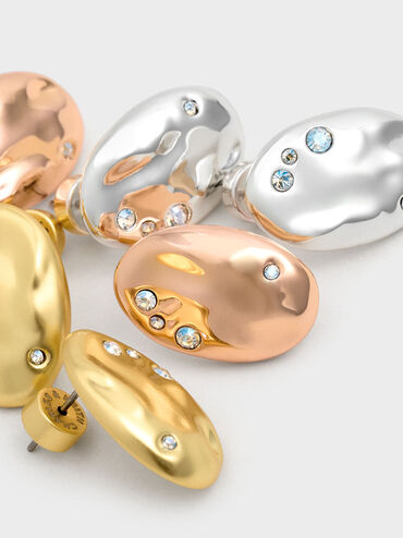 Khuyên tai Ottilie, Vàng hồng, hi-res