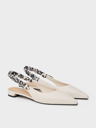 Gi&agrave;y sandals đế thấp Tayari Leather, Phấn, hi-res