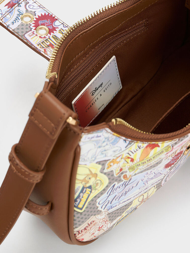 Túi đeo vai hình thang Judy Hopps Printed, Nhiều màu, hi-res