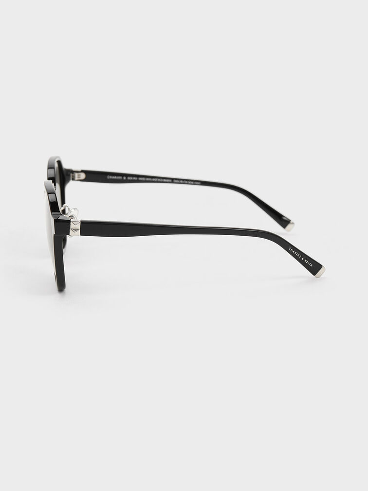 K&iacute;nh m&aacute;t gọng vu&ocirc;ng Square Recycled Acetate, Đen, hi-res