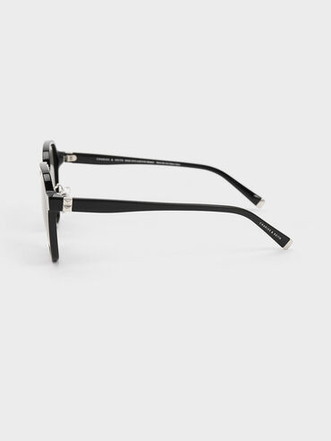 K&iacute;nh m&aacute;t gọng vu&ocirc;ng Square Recycled Acetate, Đen, hi-res