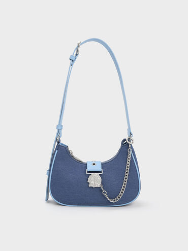 Judy Hopps Belted Bag, Denim Blue, hi-res