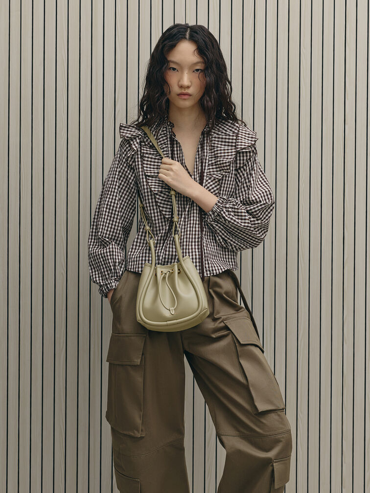 T&uacute;i r&uacute;t d&acirc;y Lyla, Pale Olive, hi-res