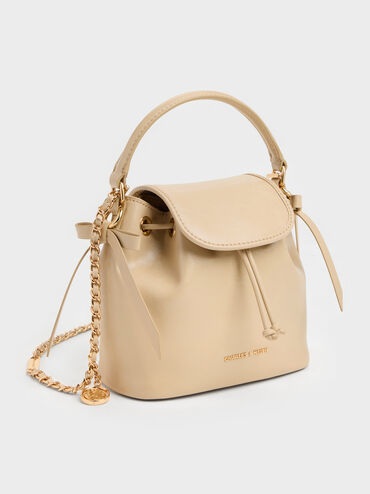 T&uacute;i x&aacute;ch nắp gập Dalia, Sand Beige, hi-res