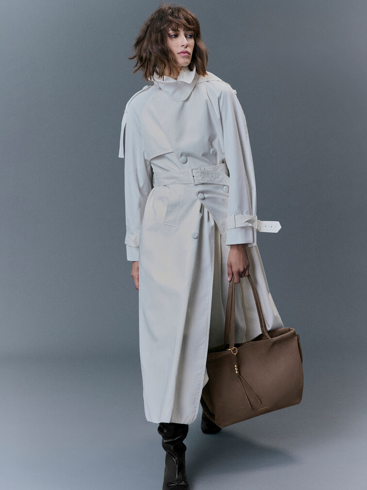 T&uacute;i tote tua rua XL Zephyr, Stone Grey, hi-res