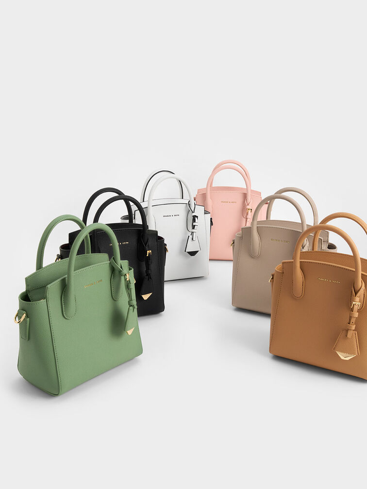 Harper Structured Top Handle Bag Camel CHARLES KEITH VN Harper Structured Top Handle Bag Camel CHARLES KEITH VN