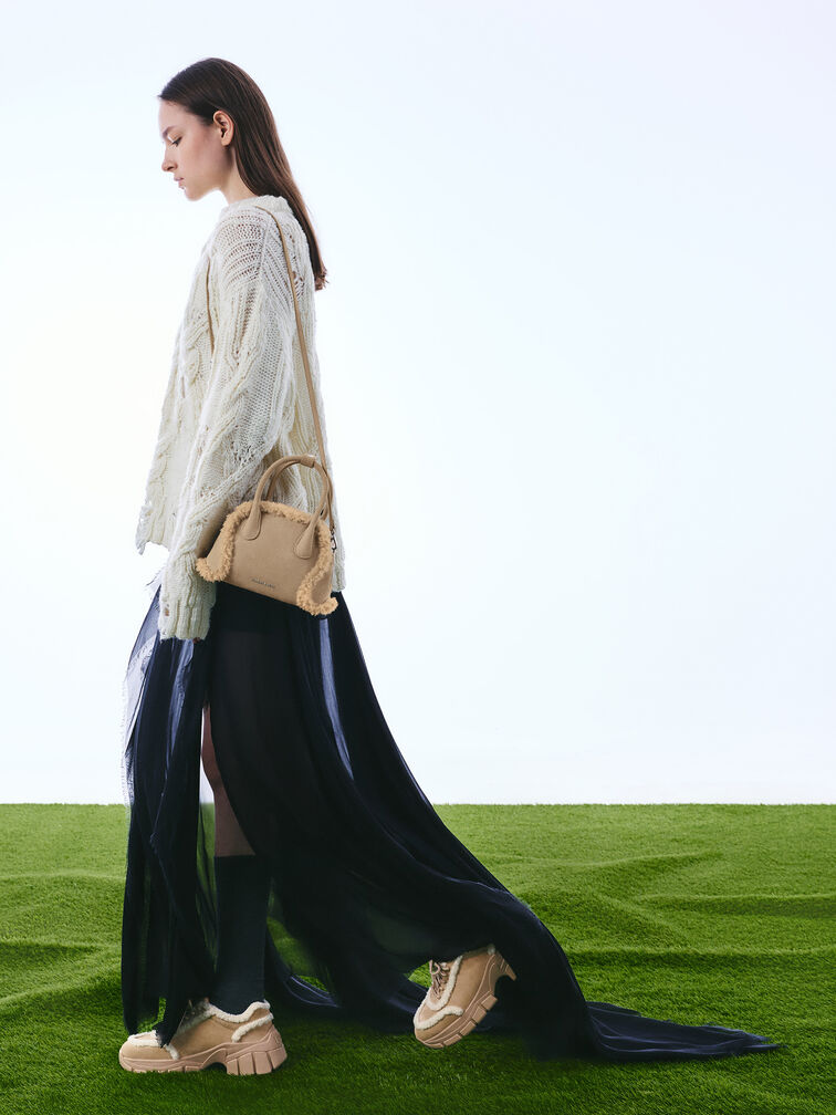 T&uacute;i x&aacute;ch phom chữ nhật bo tr&ograve;n Nelly Recycled, Nutmeg Beige, hi-res