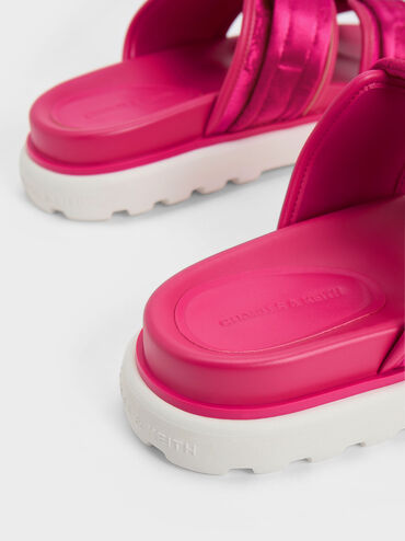 Dép quai ngang Clementine Recycled Polyester Sports, Hồng fuchsia, hi-res