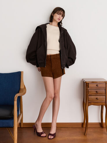 Gi&agrave;y mules cao g&oacute;t đ&iacute;nh Sequinned, Đỏ burgundy, hi-res