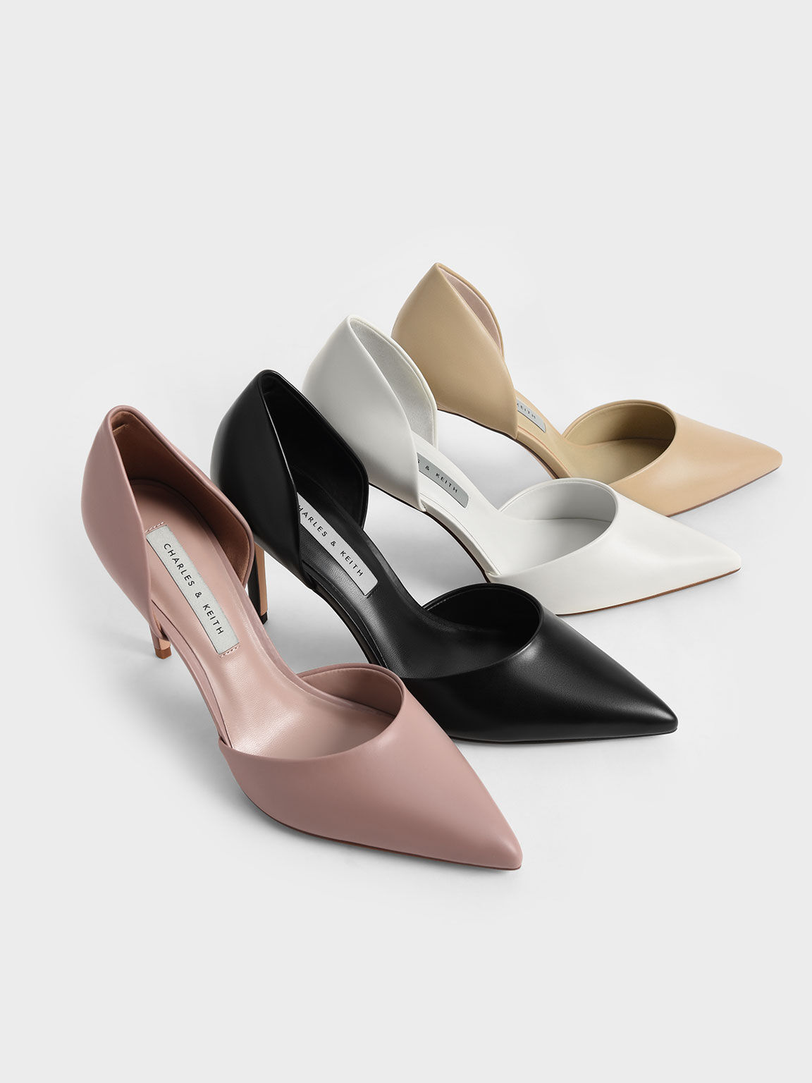 Black D'Orsay Stiletto Pumps - CHARLES & KEITH VN