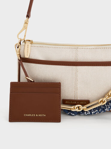 T&uacute;i đeo vai Addison Canvas Knotted-Rope, Taupe Canvas, hi-res