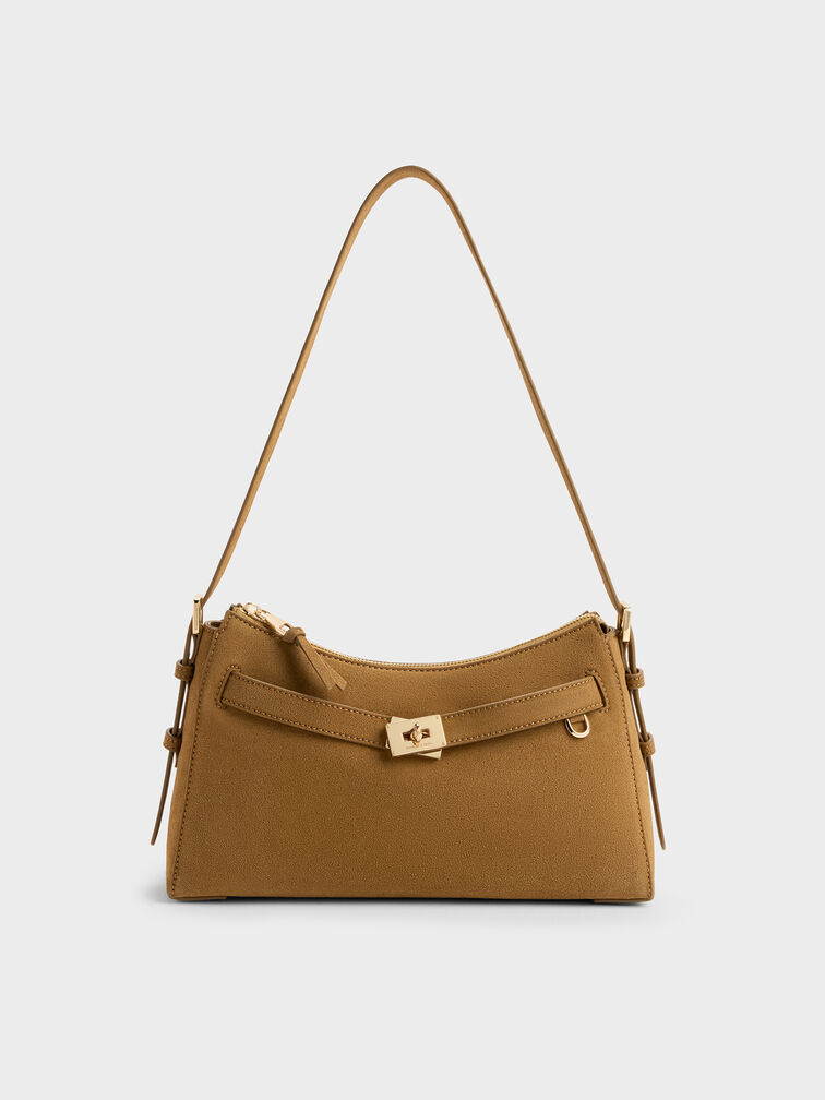 Dinora Belted Shoulder Bag, Sahara Sand, hi-res