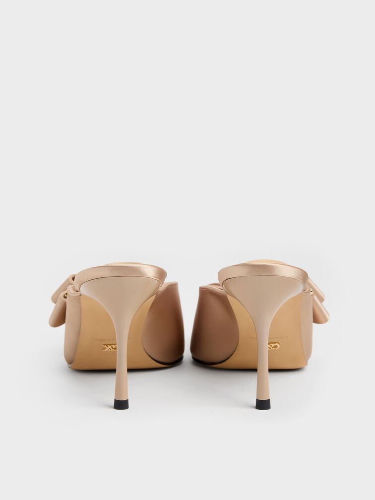 Gi&agrave;y mules cao g&oacute;t mũi nhọn, Nude, hi-res