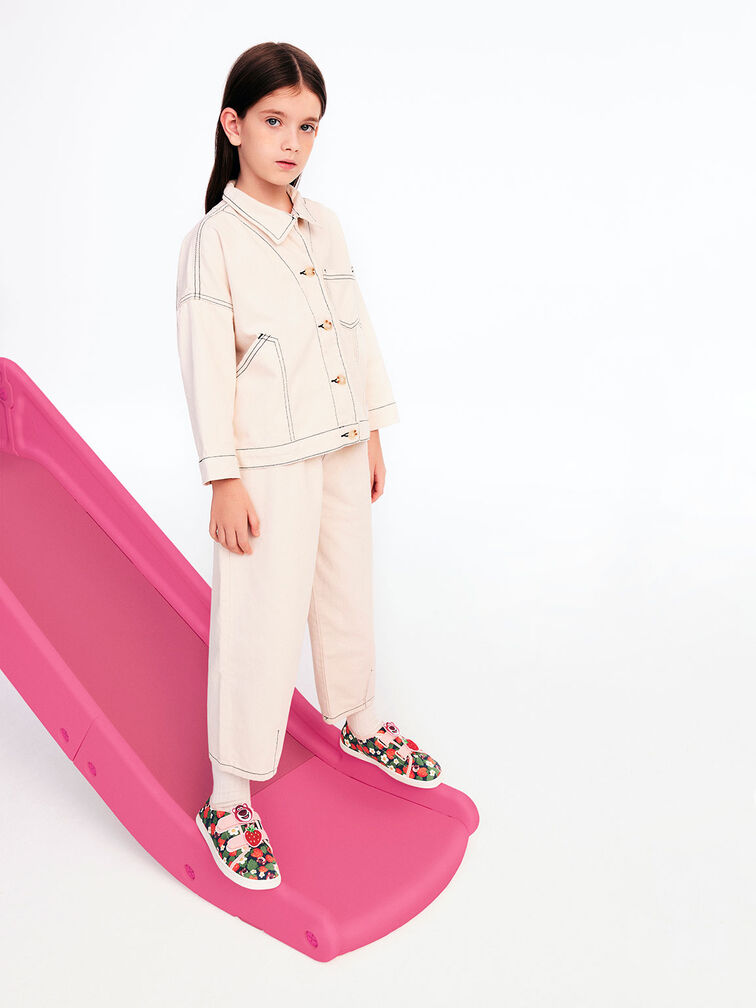 Giày sneaker bé gái Lotso Strawberry-Print, Hồng, hi-res
