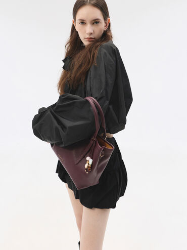 T&uacute;i tote h&igrave;nh thang Baral, Wineberry Red, hi-res