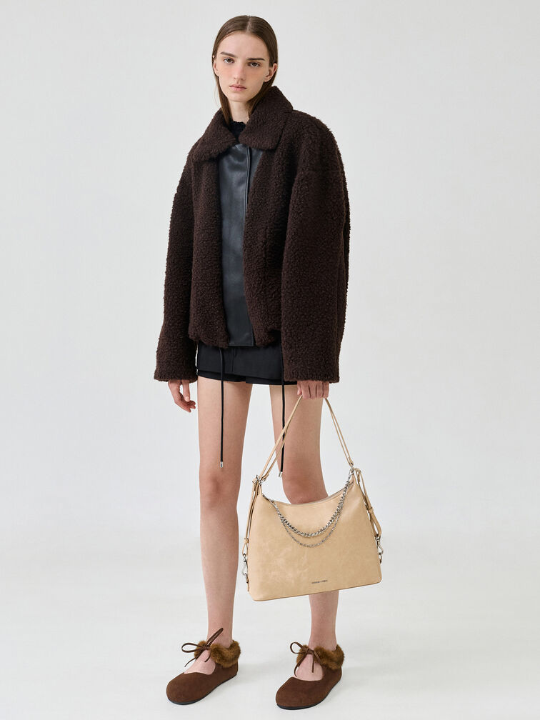 T&uacute;i đeo vai h&igrave;nh thang Atwood, Sand Beige, hi-res