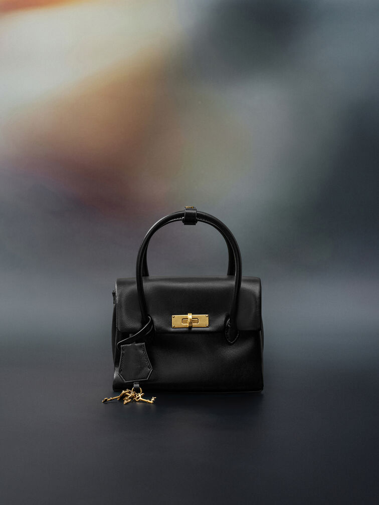 T&uacute;i tote Mini Kerry, Đen, hi-res