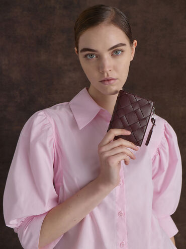 Ví dáng dáng gập Ivette, Wineberry Red, hi-res