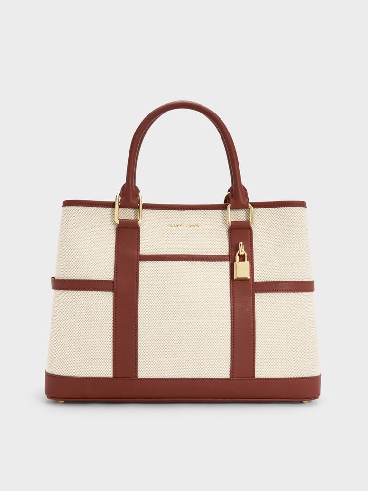 T&uacute;i tote Scottie Canvas, Gạch, hi-res