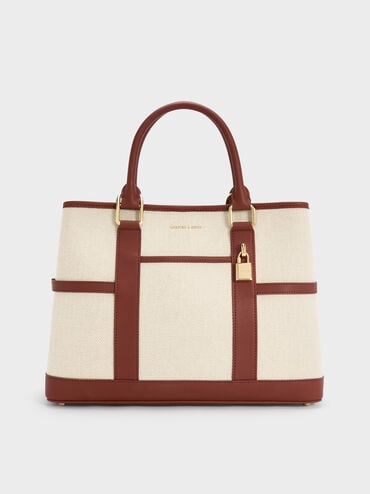 T&uacute;i tote Scottie Canvas, Gạch, hi-res