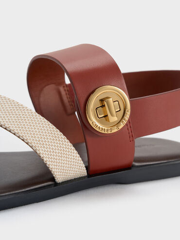 Gi&agrave;y sandals đế bệt Yara Canvas, Nhiều m&agrave;u, hi-res