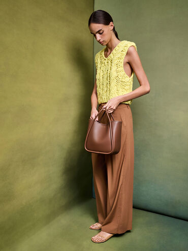 Túi tote Mini Lyla Tubular, Chocolate, hi-res