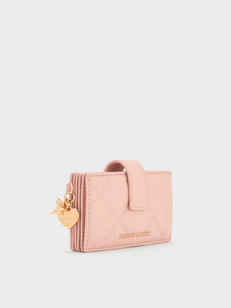 V&iacute; đựng thẻ Arrietty Quilted Belted, Hồng nhạt, hi-res
