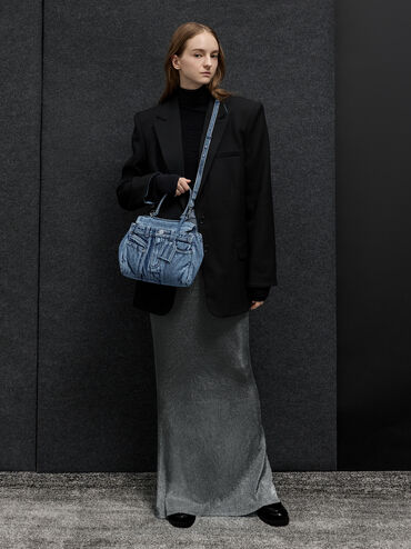 T&uacute;i x&aacute;ch Arita Denim Jeans, Xanh denim, hi-res