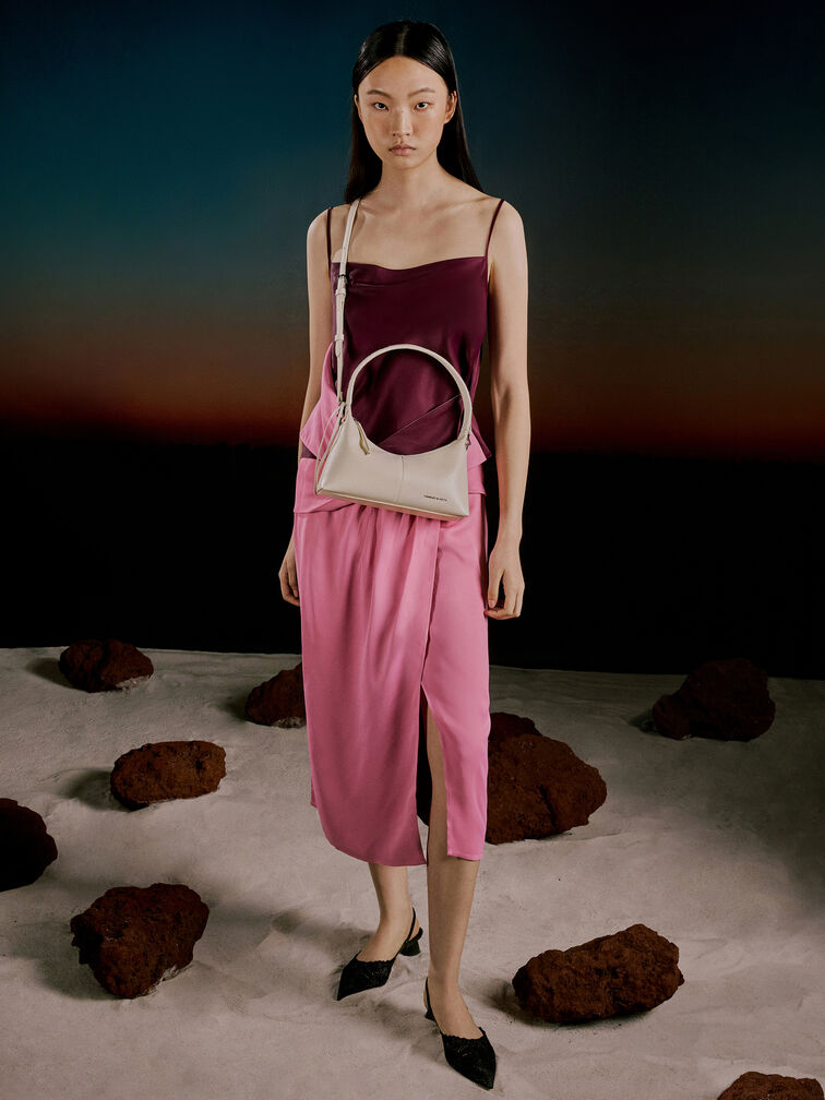 Simone Shoulder Bag, Cream, hi-res