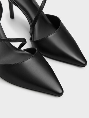 Gi&agrave;y sandals cao g&oacute;t Cordelia, Đen, hi-res