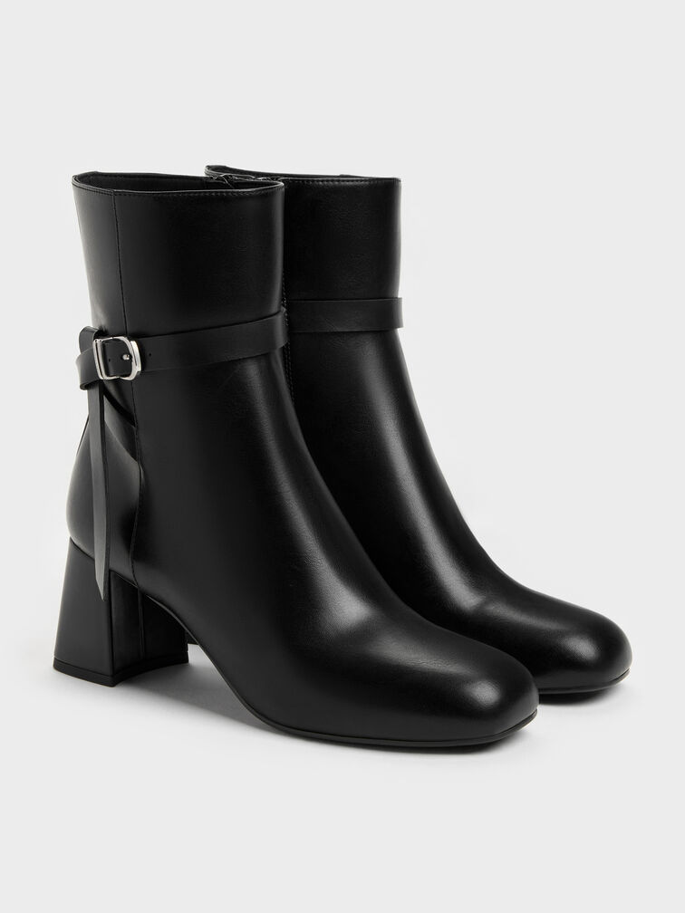 Boots cổ cao Eliza, Đen, hi-res