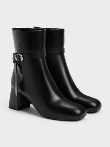 Boots cổ cao Eliza, Đen, hi-res