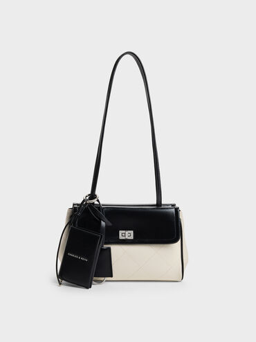 T&uacute;i tote chần b&ocirc;ng Apfra, Multi Cream, hi-res